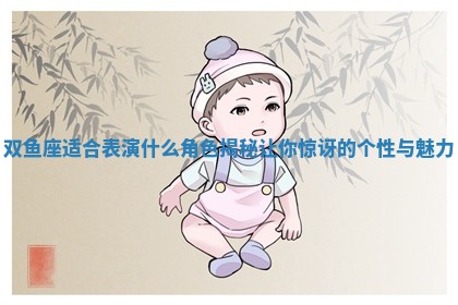 双鱼座适 🍇 合表演什么角色揭秘让你惊讶的个性 🗯 与魅力