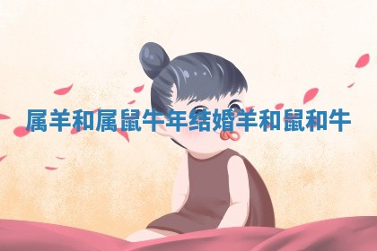 属 🙋 羊和属鼠牛年结婚_羊和鼠 🏔 和牛