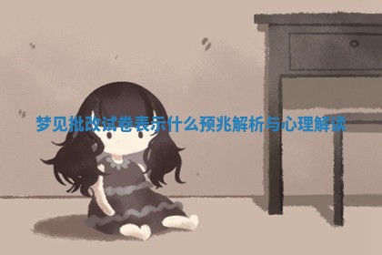 梦 🎑 见批改试卷 🧡 表示什么预兆解析与心理解读